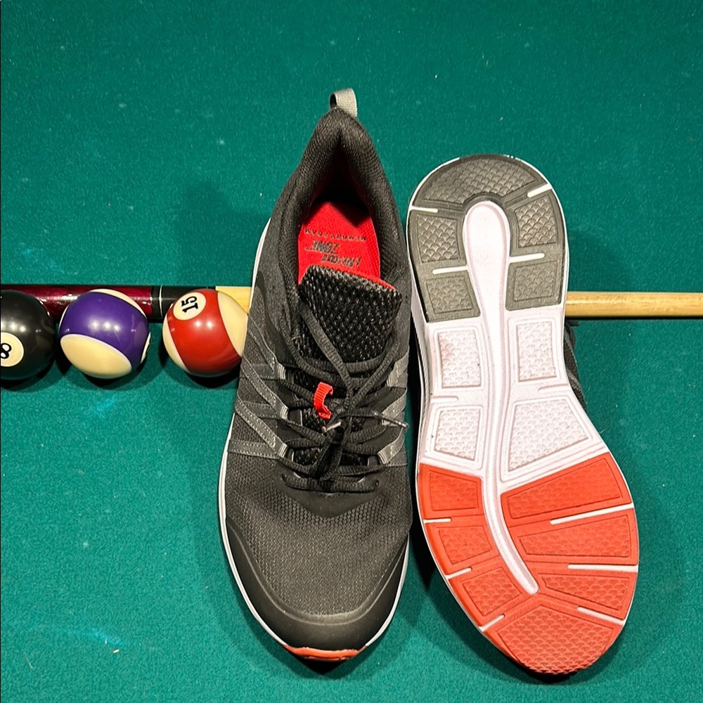 Black and Red Athletic Sneakers